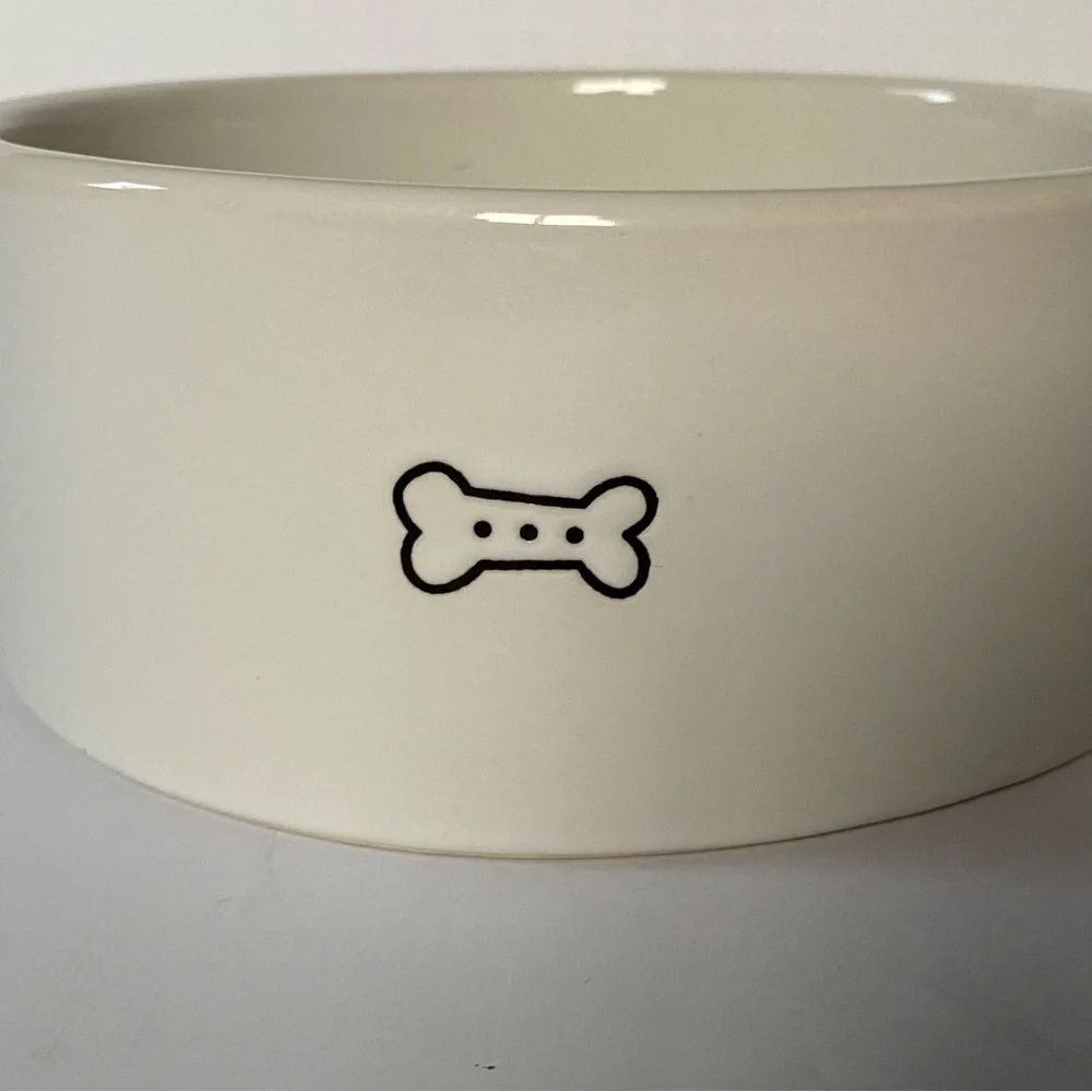 Dog Bowl Stoneware Ceramic 6